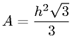 Area of an equilateral triangle
