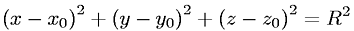 Equation of a Sphere