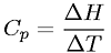 Molar Heat Capacity at Constant Pressure